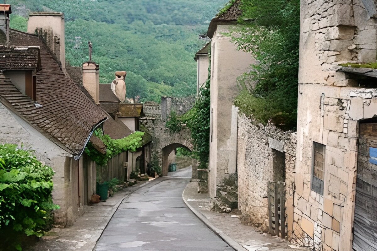 WCUK99470: Old medieval French street 1