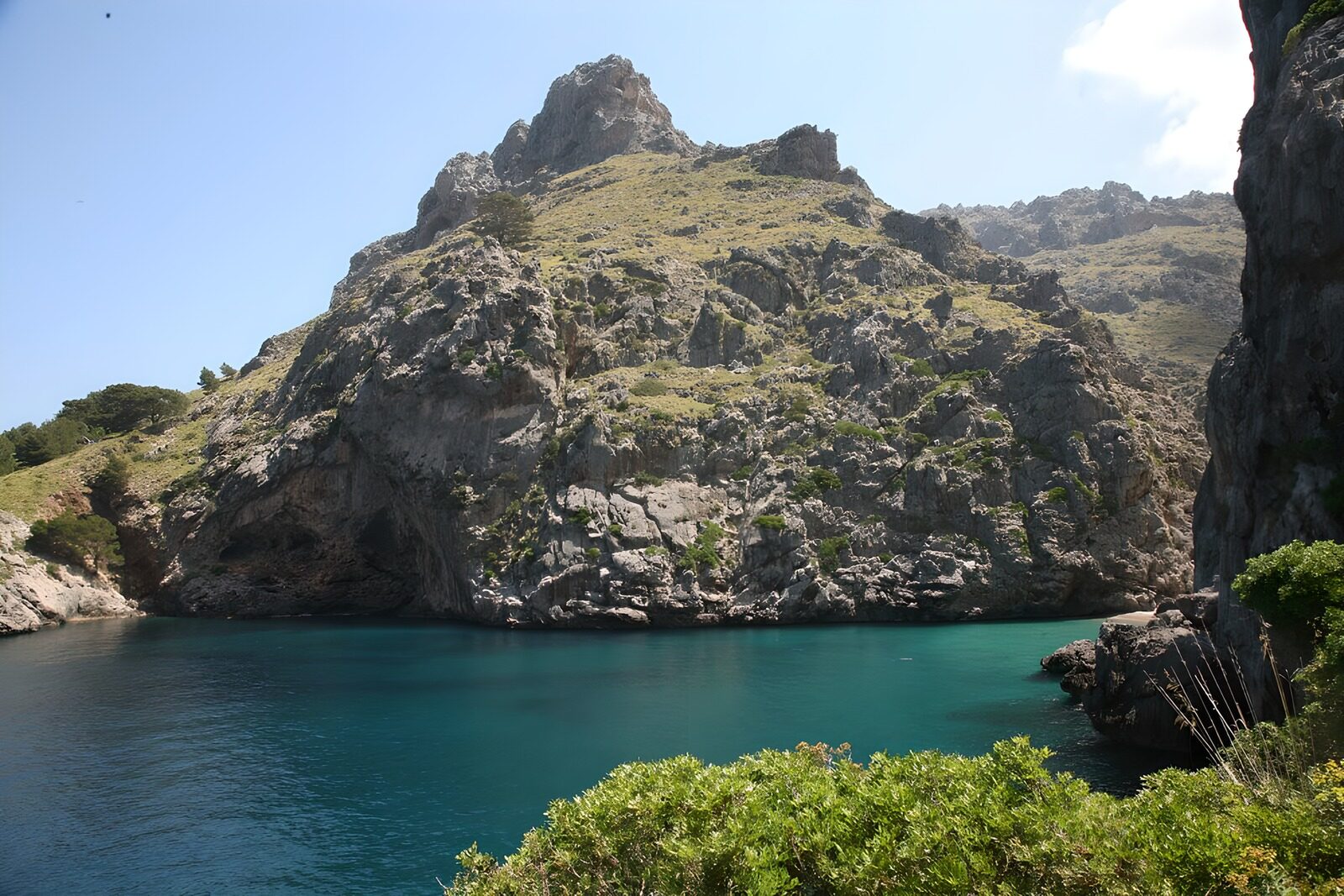 WCUK95377: Cliff  formation by  river , forest 2