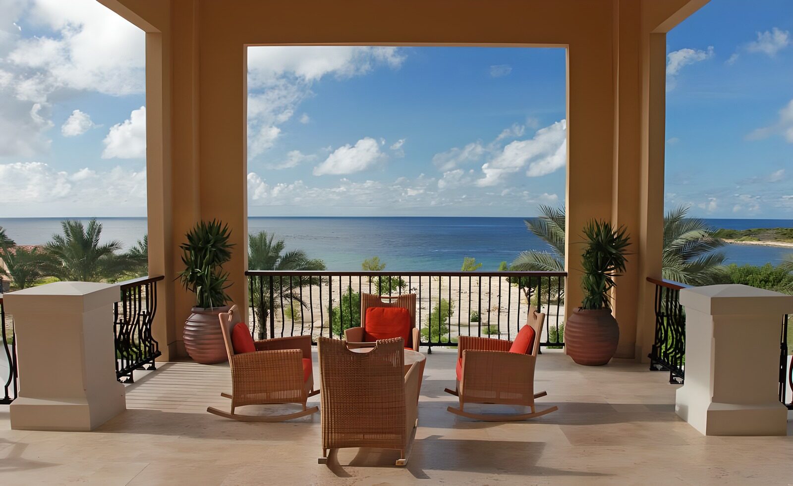 WCUK16169: Cosy sitting area with view over the Caribbean
