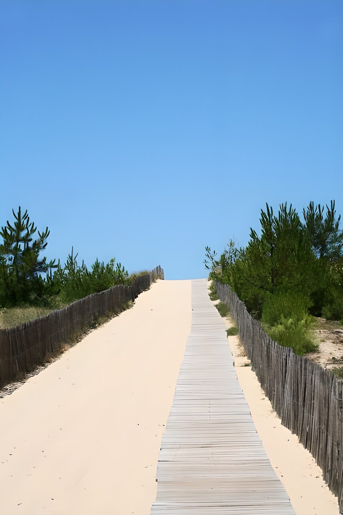 WCUK50575: Wooden decking towards the sea