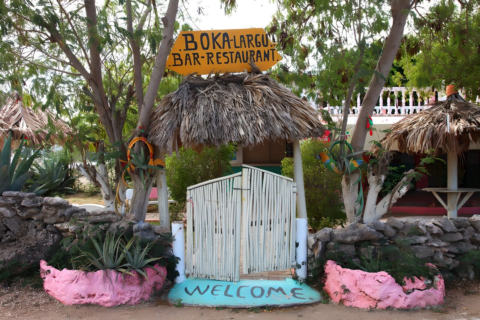 WCUK70401: Entrance to a Caribbean restaurant