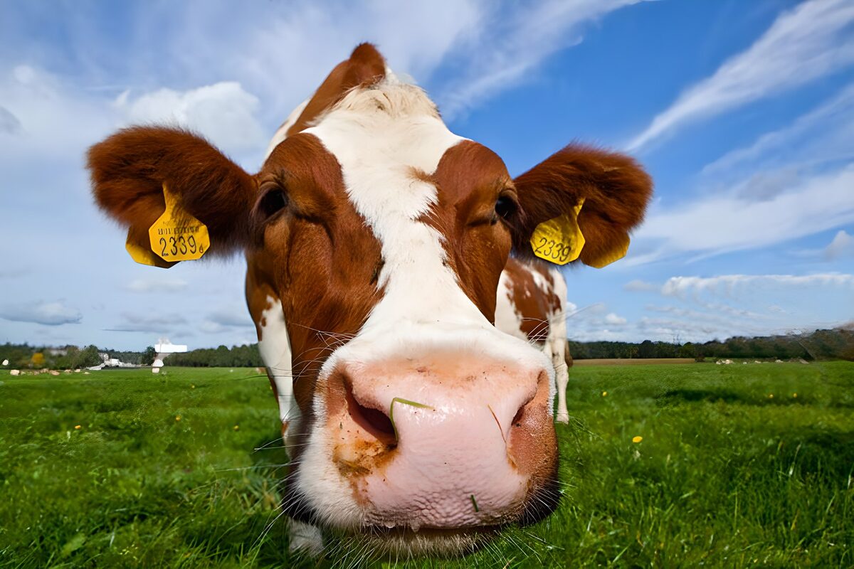Close-up of cow head